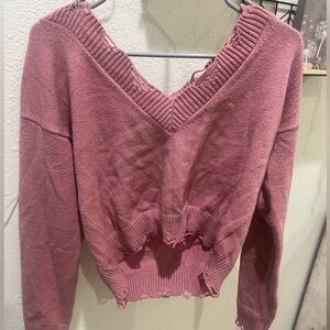 abercrombie Pink sweater size small
